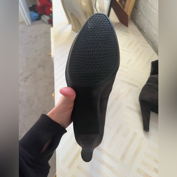 Stuart Weitzman Slate Gray Suede Boots - Picture 5 of 7